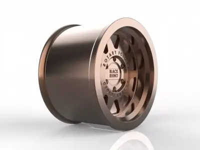 Bronze Black Rhino Stadium Wheel 3D print model