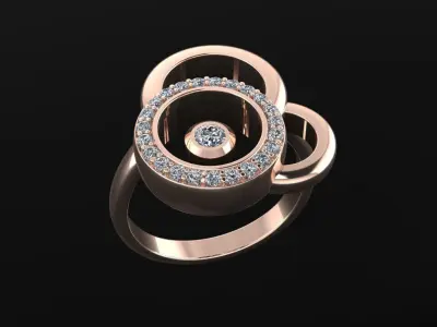 Chopard Ring 3D print model
