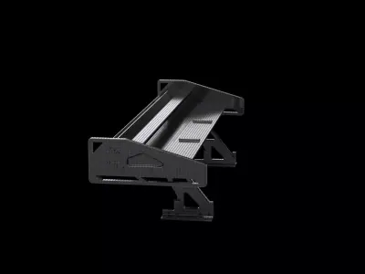 Spoiler carbon industrial part auto car mech 3D model