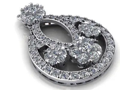 SnowFlake VCA Estate Pendant 3D print model