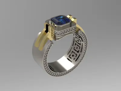 Male ring N - 190 3D print model