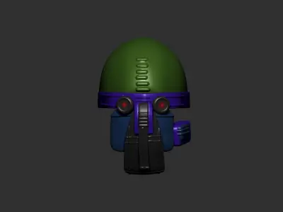 Gas mask helmet  3D model purchase