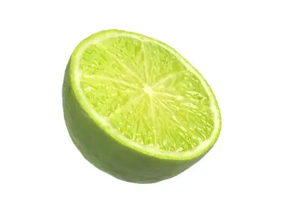 Photorealistic Lime Half 3D Scan 2 3D model