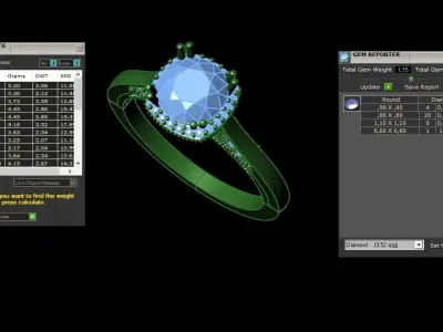 gold ring code 36 3D print model