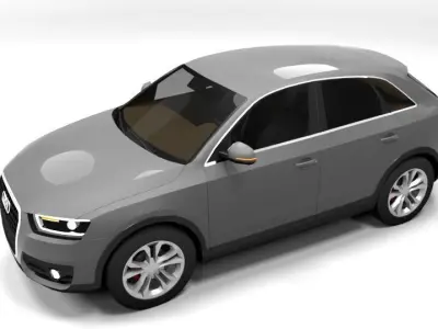 AUDI Q3 2013 LOWPOLY Low-poly 3D model