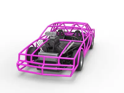 Exo car Scale 1 to 25 3D print model