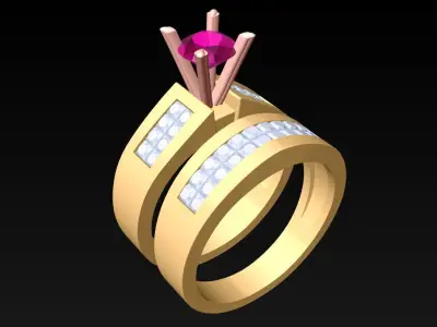Diamond Ring - Womens Rings - N416039 3D print model