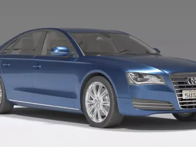 Audi A8 3D model from CGTrader