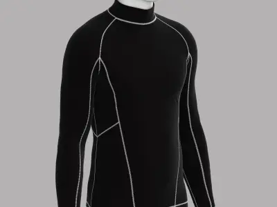 Activewear Long Sleeve Shirt 3D model