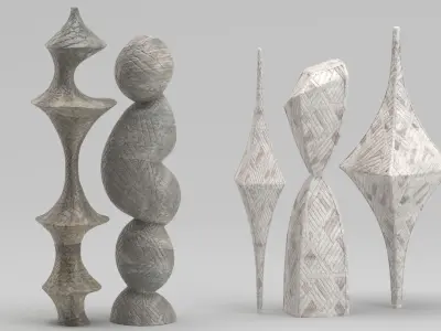 Sculpture 43 Monumental decoration 3D model