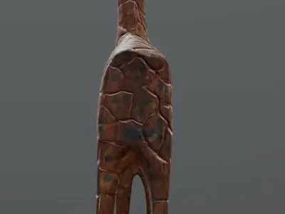 Crafted Giraffe Low-poly 3D model