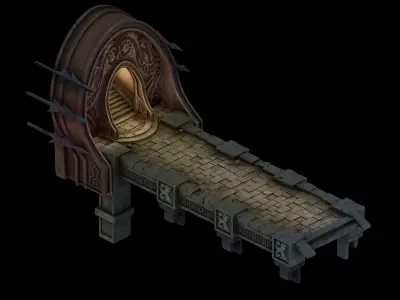 Game Palace - Geonomiya Dongmen 01 3D model