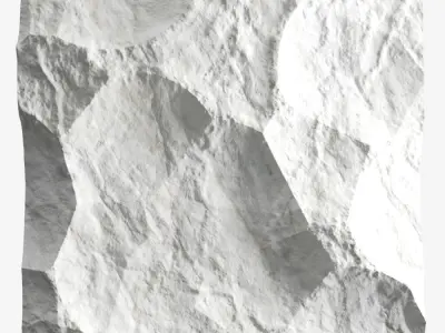274-RockPanel rock wall art 3D model