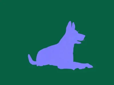 Belgian malinois 3D model