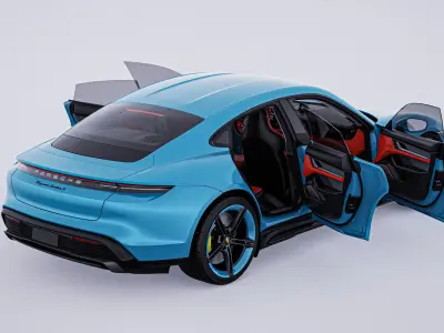 2020 Porsche Taycan Turbo S 3D model