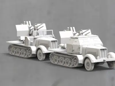 sd kfz 7 1 3D print model
