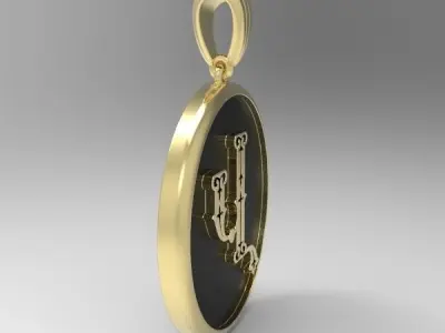 Decorative Letter V 3D print model