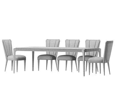 caracole oxford table and chair 3D model