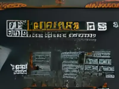 Old Corroded Vehicle Battery Low-poly 3D model