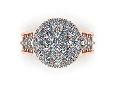 cincin solitaire 3D print model
