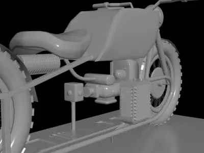 Motorcycle vintage 3D model