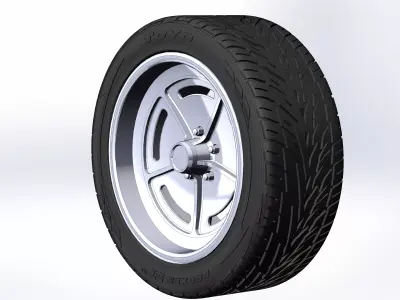 Custom wheels US Mags Wildcat for your scale model 3D print model