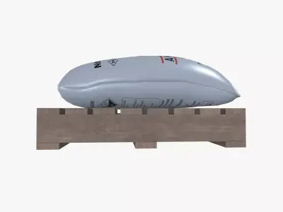 Primary explosive powder bag 3D model