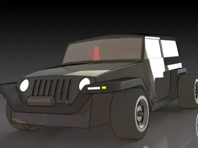 Jeep Wrangler Free 3D print model