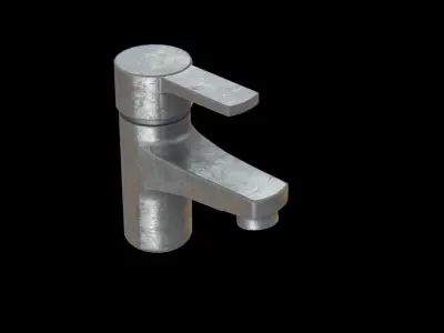 Pillar Tap dirty Low-poly 3D model