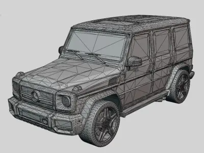 Mercedes-Benz G-Class W463 G65 Triangle Low-poly 3D model