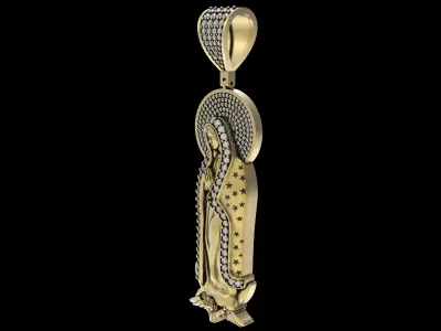 De Virgen De Guadalupe Pendant 3D print model