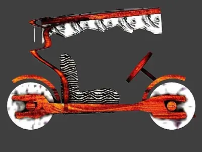 Fred Flintstone car 3D model