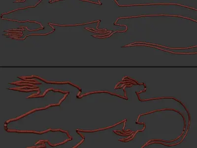 Light modules Set 01 Neon Free 3D model