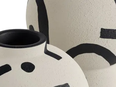 Wabi Sabi Vase Collection 3D model
