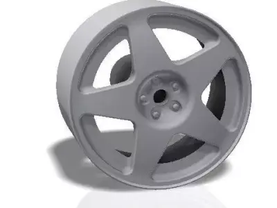 5 spokes rim - print model 3D print model purchase