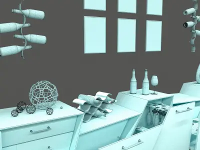 Coast Range Cabinet Set 3D model