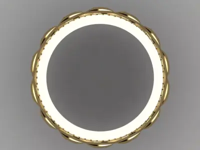 Chinese Gold Ring 3D print model