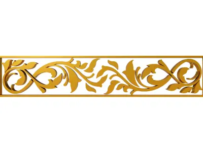 Gold Carving 8 3D model