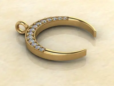 Moon Pendant 3D print model