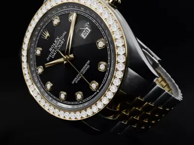 ROLEX Datejust 36 Black Diamond Jubilee 3D model