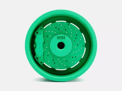 18x10 Rocket Attack Wheel and Brake 3D print model