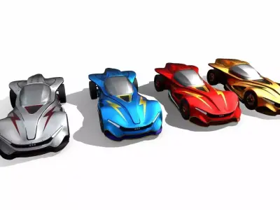 High Speed Racing Car Latest Design  3D model