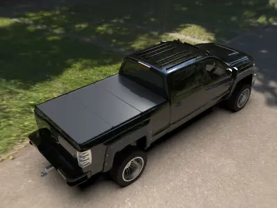 Chevrolet Silverado Truck 3d Model Low-poly 3D model