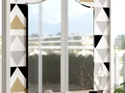 Modern Wall Mirror Free 3D model