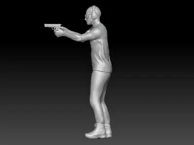 Shooting Range boy 2 pack 3D print model