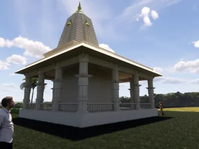 Temple Design - 3D Model 3D model