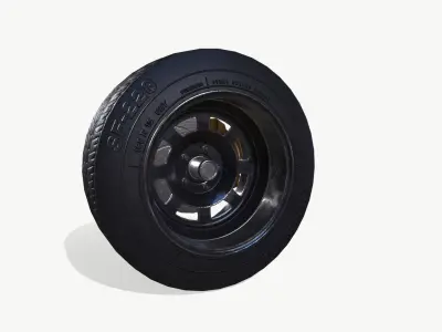Rally wheel FS - 228 Low-poly 3D model