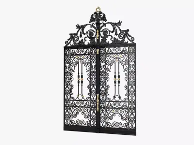 Wrought Iron Gate 3D model
