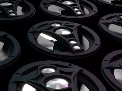 Subwoofer Bomber 6x9 new edge 3D model