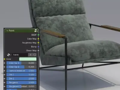 West Elm Kinsley Chair 3D model